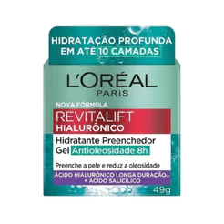 Gel Creme Hidratante Antioleosidade Loreal Paris Hialurônico 49g