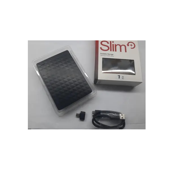 Ssd Externo 1tb De Transferência Portátil Usb 3.0 30mbs Preto Slim+ Portable Storage Nemko