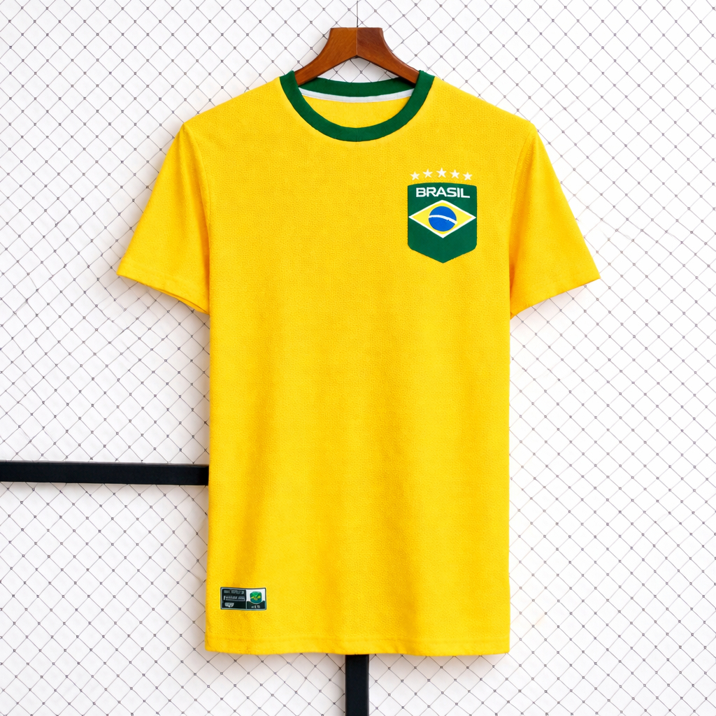Camisa do Brasil Copa Mundo 2026 Torcedor Seleção Time Oficial Futebol Masculina Premium Uniforme Jogo Confortável Top