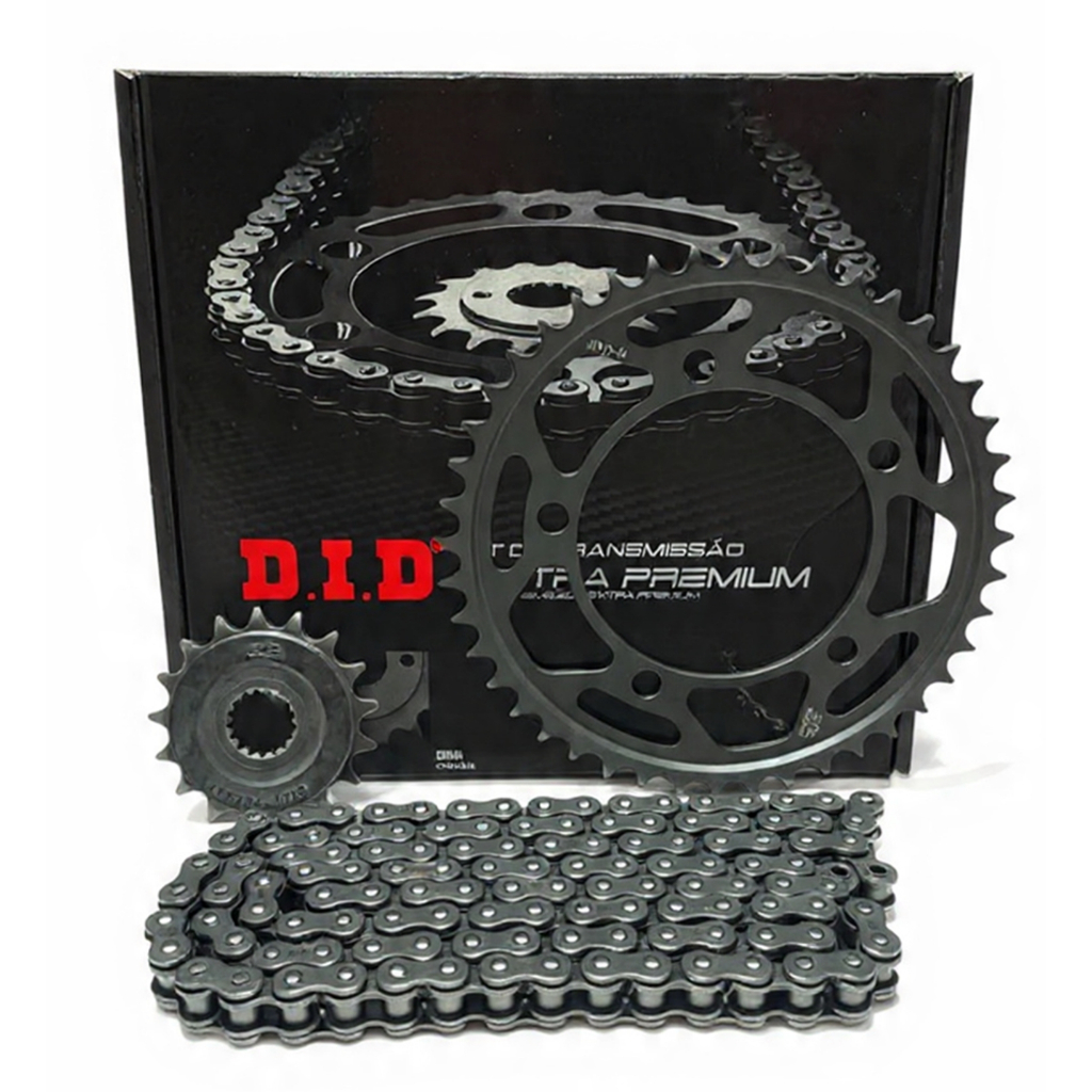 KIT RELAÇÃO TRANSMISSAO DID BMW F900 GS ADVENTURE (2024) - 44/17T - (525V0-122ZB) COM RETENTOR
