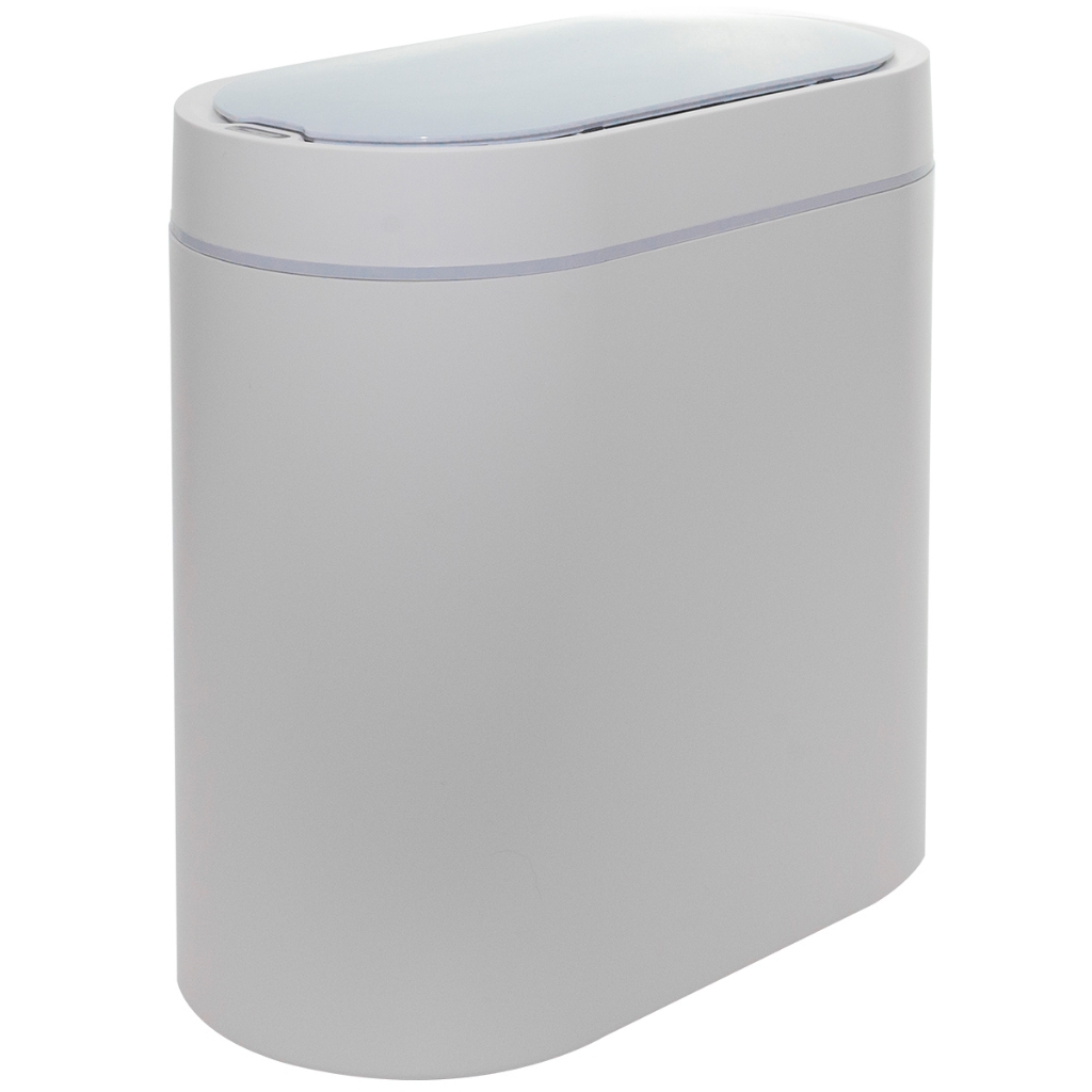 Lixeira Automática 6L Sensor Inteligente Sem Toque Cozinha Banheiro Tampa Touch Organizador Plástico Higiênica