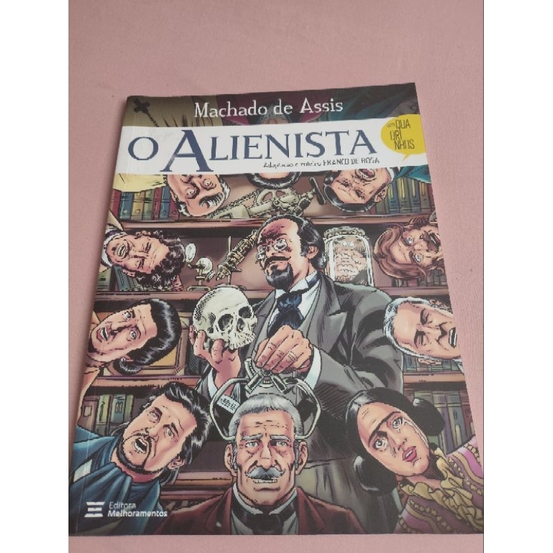 Livro O Alienista em quadrinhos Machado de Assis