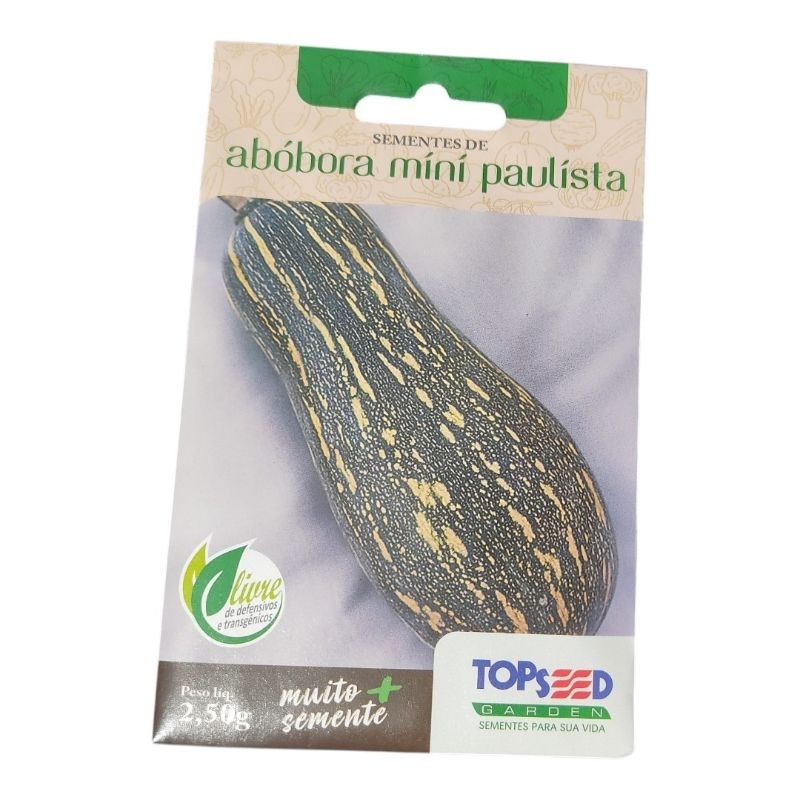 Sementes De Abóbora Mini Paulista – Pacote Com 2,5g