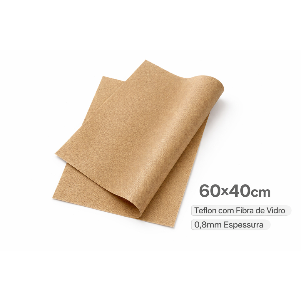 Manta Folha Teflon 33x40 S/adesivo Sublimação Marrom Reutilizável