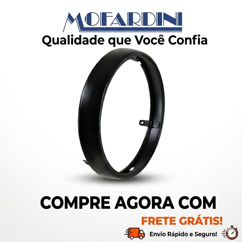 Aro de Farol Honda Titan 125 / 150 / Fan 125 / 150 – Preto