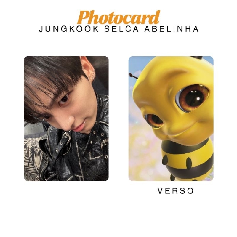 photocard jungkook abelinha fanmade