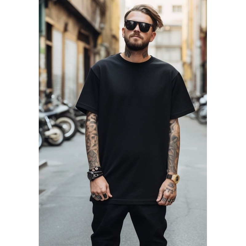 Camiseta Oversized Unissex Streetwear Algodão Premium Estilo Largo Moda Urbana Confortável Tendência Envio Rápido