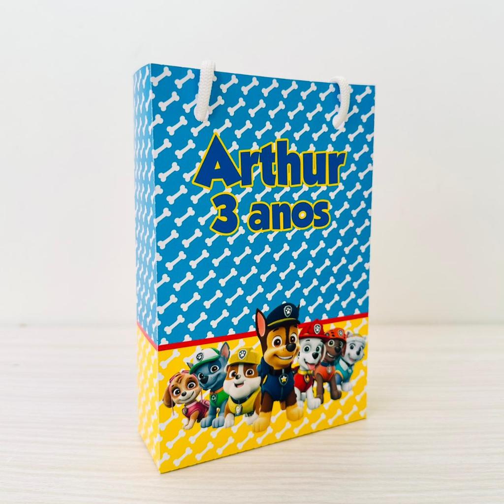 SACOLINHA PERSONALIZADA P PATRULHA CANINA / LEMBRANCINHA DE FESTA PATRULHA CANINA/ ANIVERSÁRIO PATRULHA CANINA
