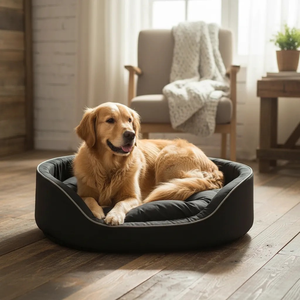 CAMA PARA CACHORRO e GATO CAMINHA PET CONFORTÁVEL e  FUNDO IMPERMEÁVEL DUBAI TOTAL BLACK