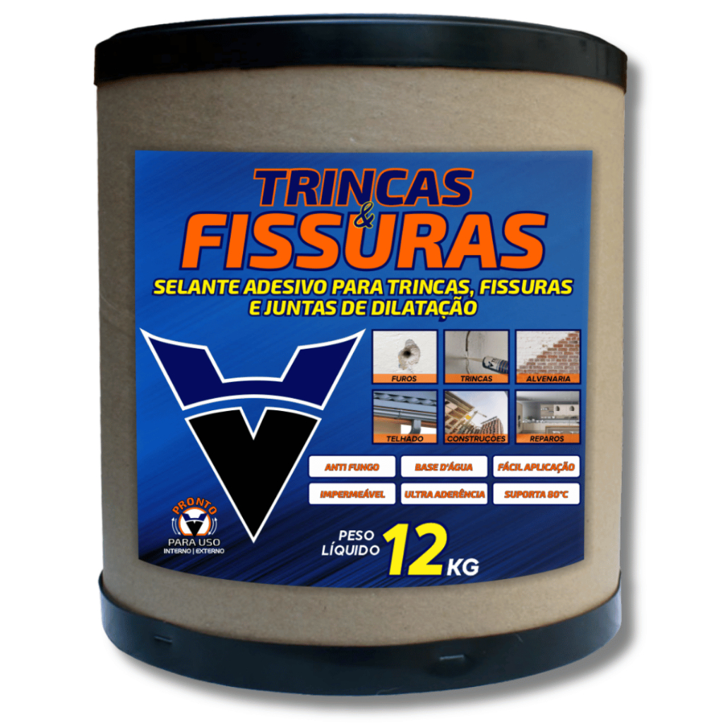 Massa para TRINCA E FISSURAS em Construção Reparação e Acabamento Fácil Aplicação 12Kg VTEX