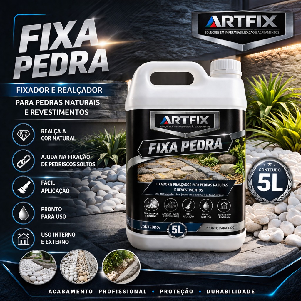 Fixador de Pedras 5L Alta Performance Para Construção