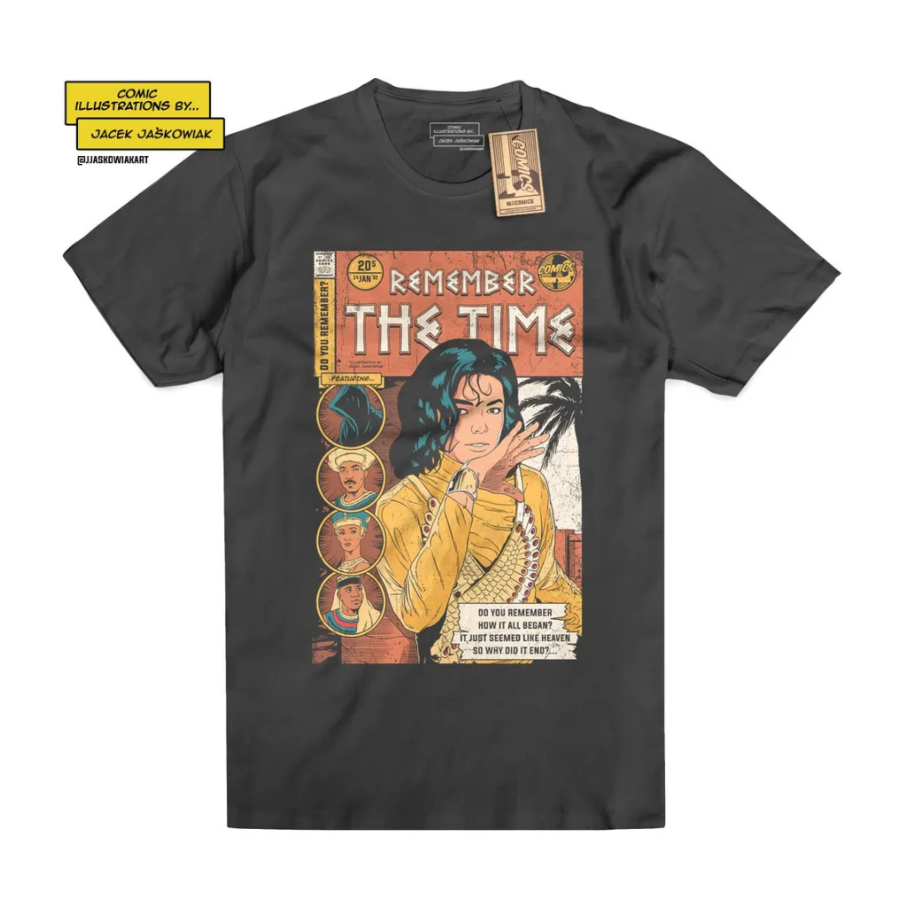 Camiseta "Remember The Time" Michael Jackson Estilo HQ - Camisa Unissex 100% Algodão