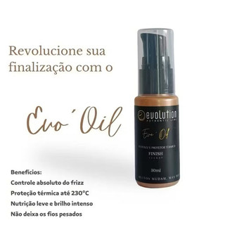 Reparador de Pontas Evolution 30ml | Anti-Frizz + Brilho | Protetor Térmico Capilar