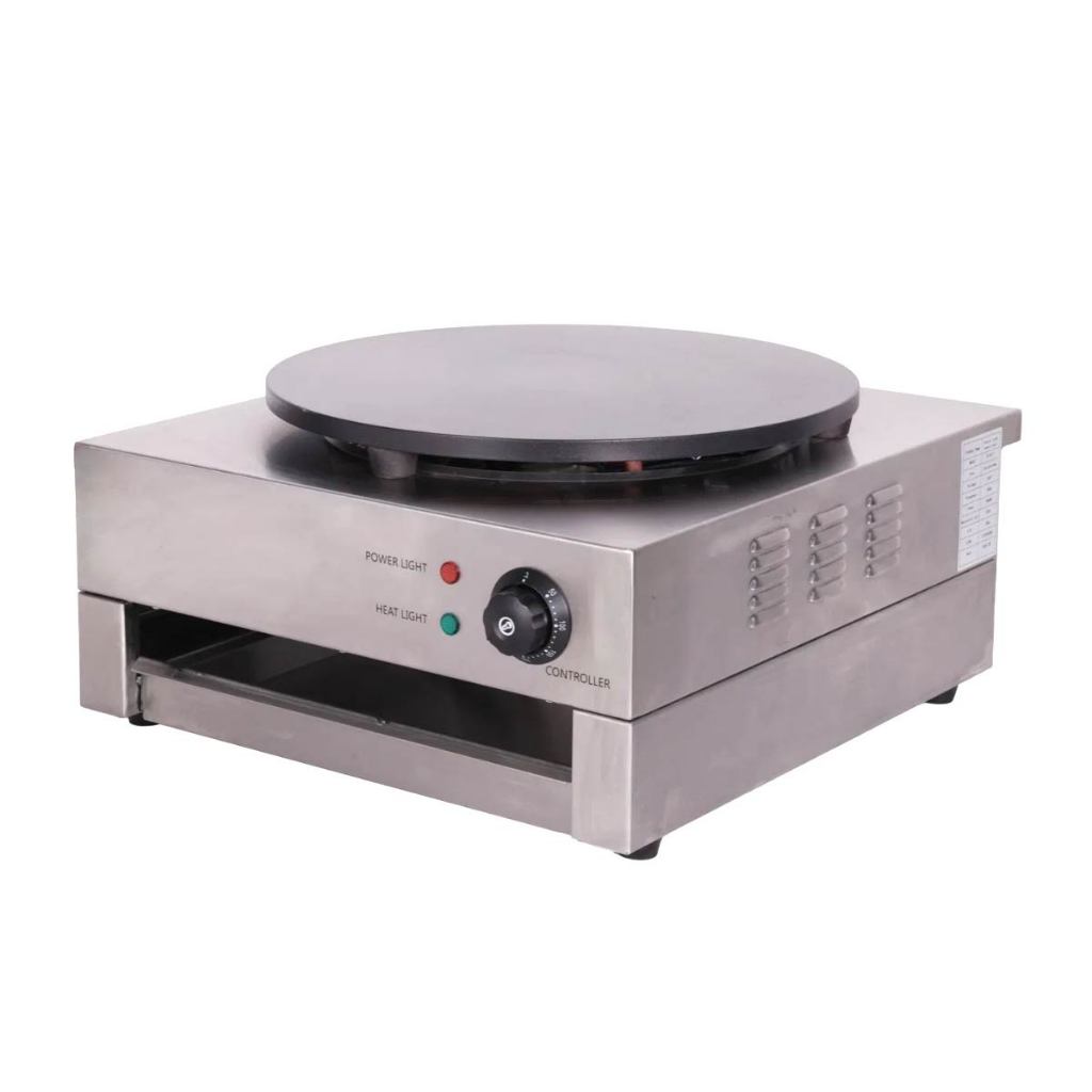 Máquina De Crepe Francês Crepeira E Panquequeira Tekyus 220v Preto