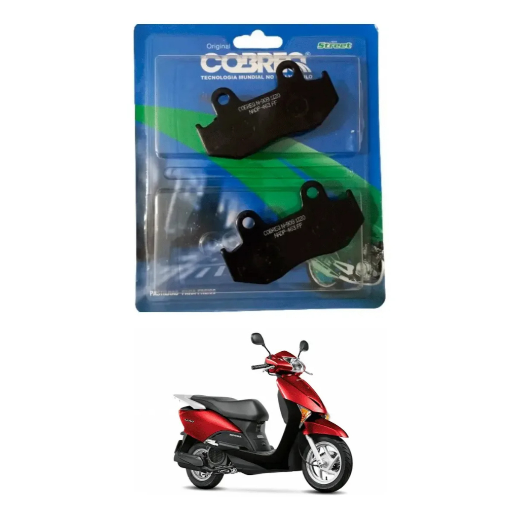 Pastilha Freio Dianteiro Honda Lead 110 2009 a 2016 Cobreq Pronta Entrega Envio Rapido