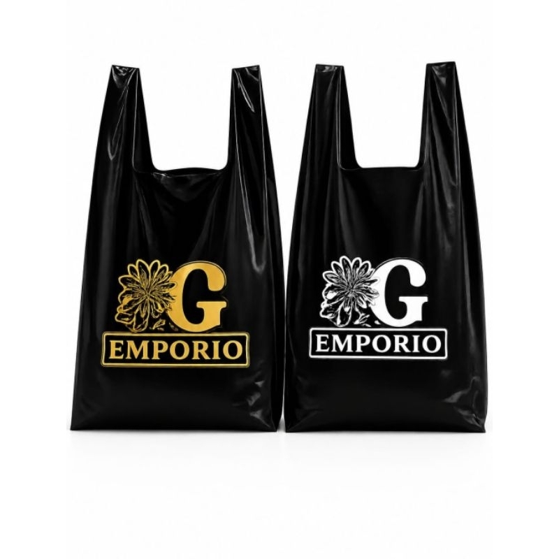 SACOLAS PERSONALIZADAS PRETAS 30×40CM 250/500/1000 - SUA MARCA EM DESTAQUE.