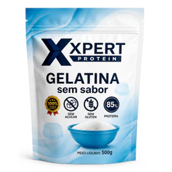 Gelatina em Pó Sem Sabor Incolor Pura 500g Xpert Protein