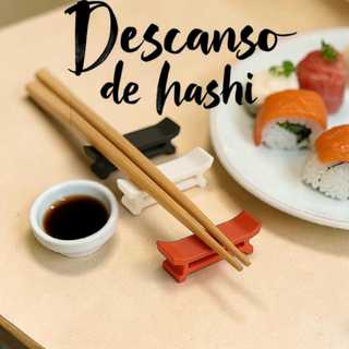 Kit Descanso para Hashi Estilo Japonês Apoio Decorativo para Sushi e Mesa Oriental