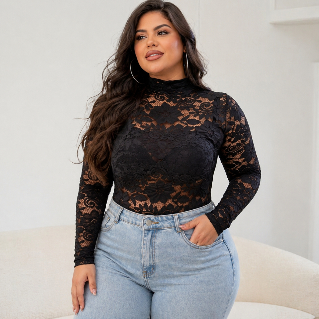 Body De Renda Plus Size, Balada, Pecuaria, Festa