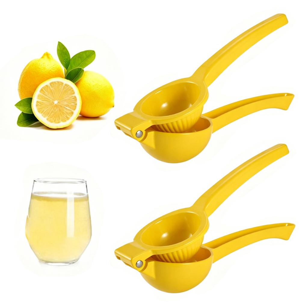 Espremedor de Limão Manual Grande Profissional Inox para Frutas Laranja Morango Casa Cozinha Exterior