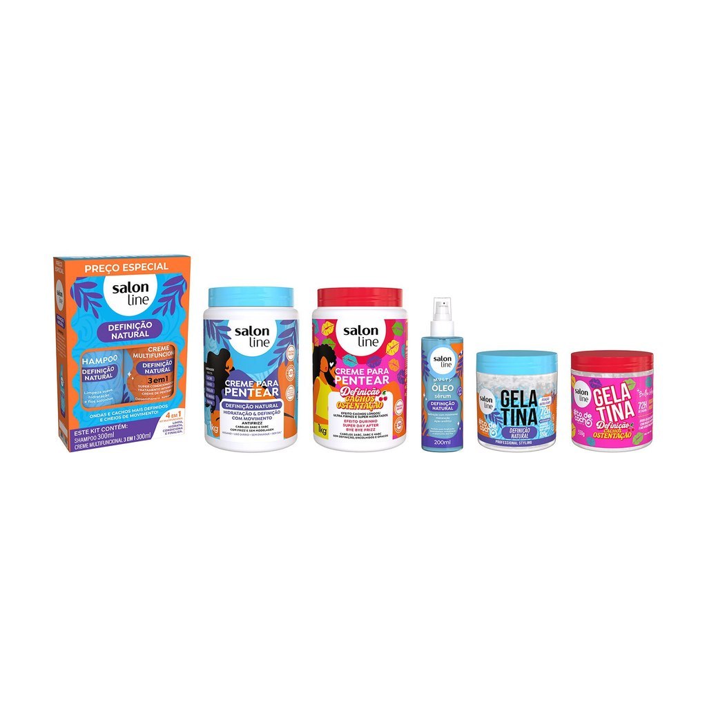 Kit Completo Cachos Definidos com Definição Natural e Cachos Ostentação