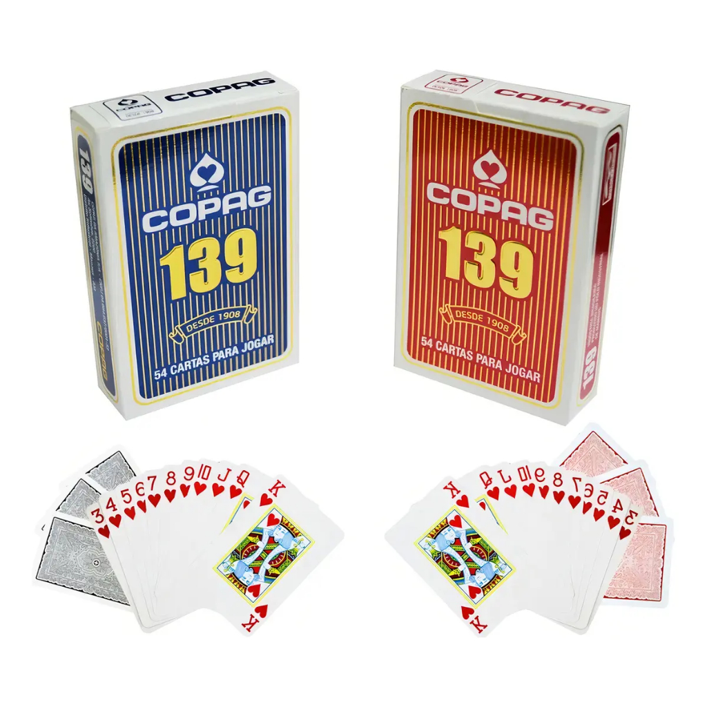 Baralho Copag 139 Tradicional AL-723 - Jogo de Cartas com 54 Unidades
