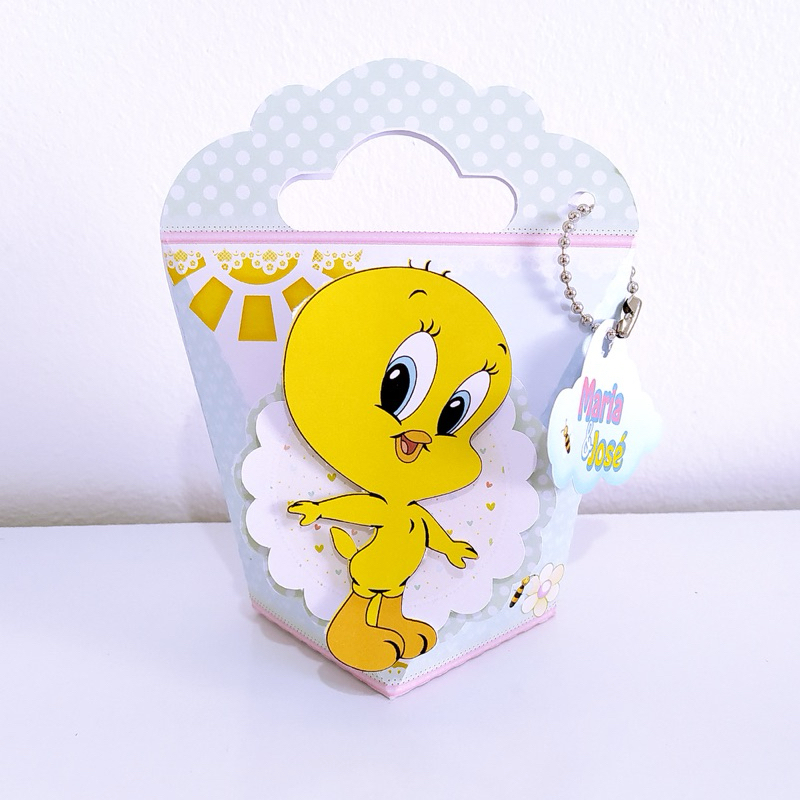 Kit 20 Caixinhas Personalizadas Turma Looney Tunes Lembrancinhas De Festa Aniversário Infantil Menino Menina Luxo 3D