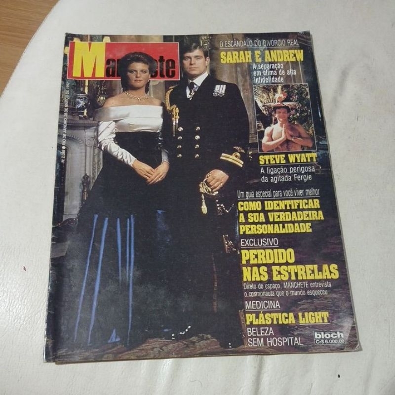 revista manchete príncipe Andrew e Sarah eneagrama xuxa schwarzenegger cosmonauta sergei krikalev Kennedy Marilyn Monroe