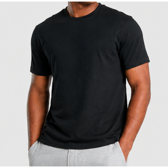 Camiseta Básica Algodão Masculina Slim T01  Feminina Confortável Casual Academia e Dia a Dia Sem Estampa Gola Redonda