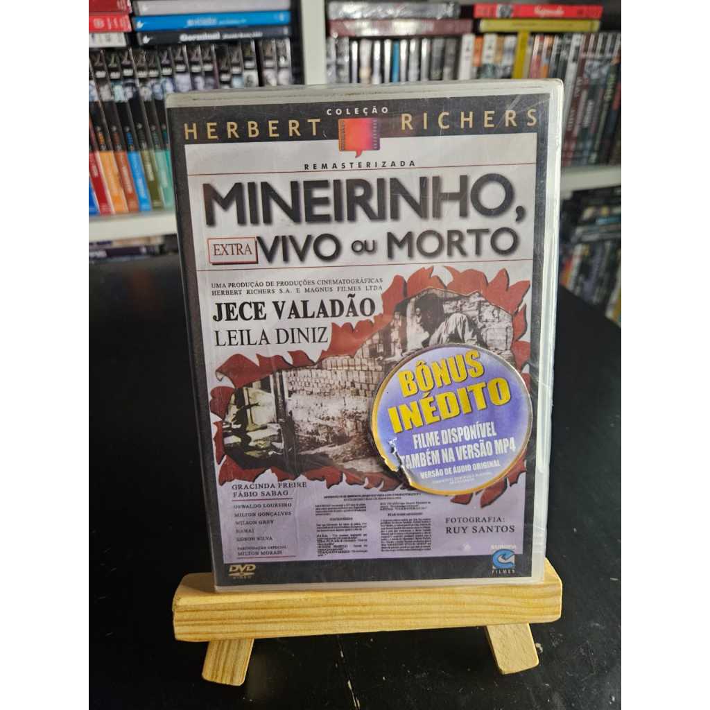 DVD Mineirinho, Vivo ou Morto - Jesse Valadão - Lacrado - Original