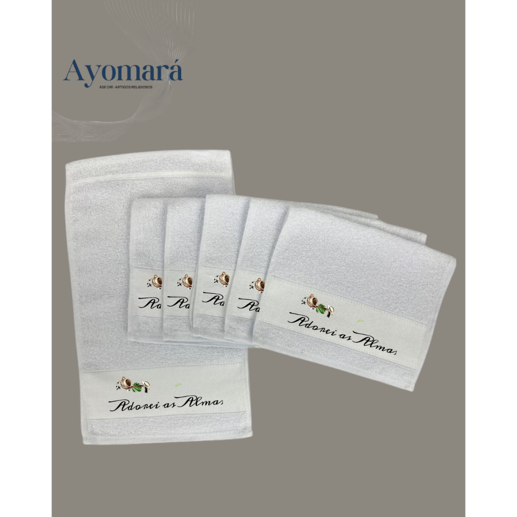 Kit Toalhas Orixas Umbanda Ewa Exu Iansa Iemanja logun Oba Obaluae ogum oxala oxossi oxum oxumare xango pretos velhos
