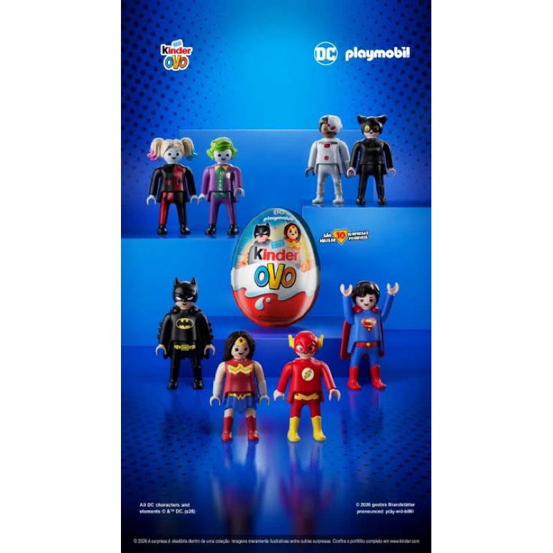 Surpresa Kinder Ovo playmobil DC