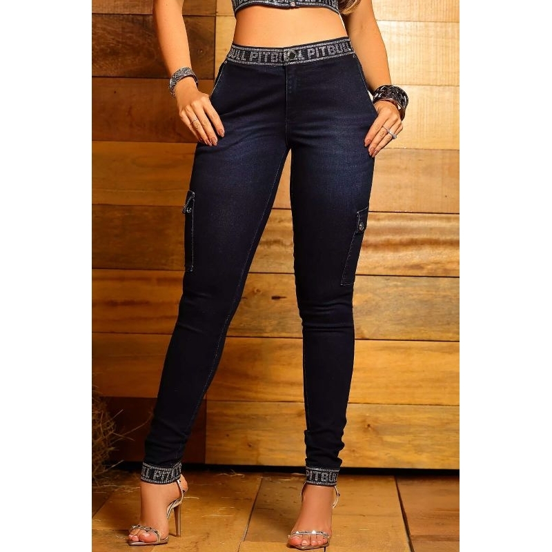 CALÇA BOYFRIEND LANÇAMENTO PIT BULL JEANS REF 89072