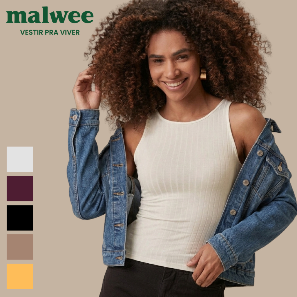 REGATA MUSCLE | MALHA VISCOSE CANELADA PREMIUM | MALWEE ORIGINAL
