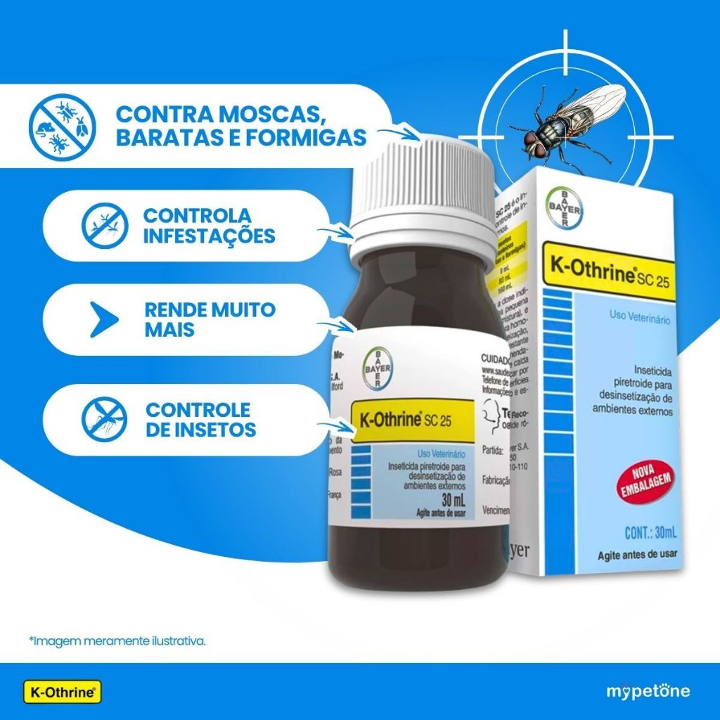 Kit 4 K-Othrine SC 25 Bayer - 30 mL