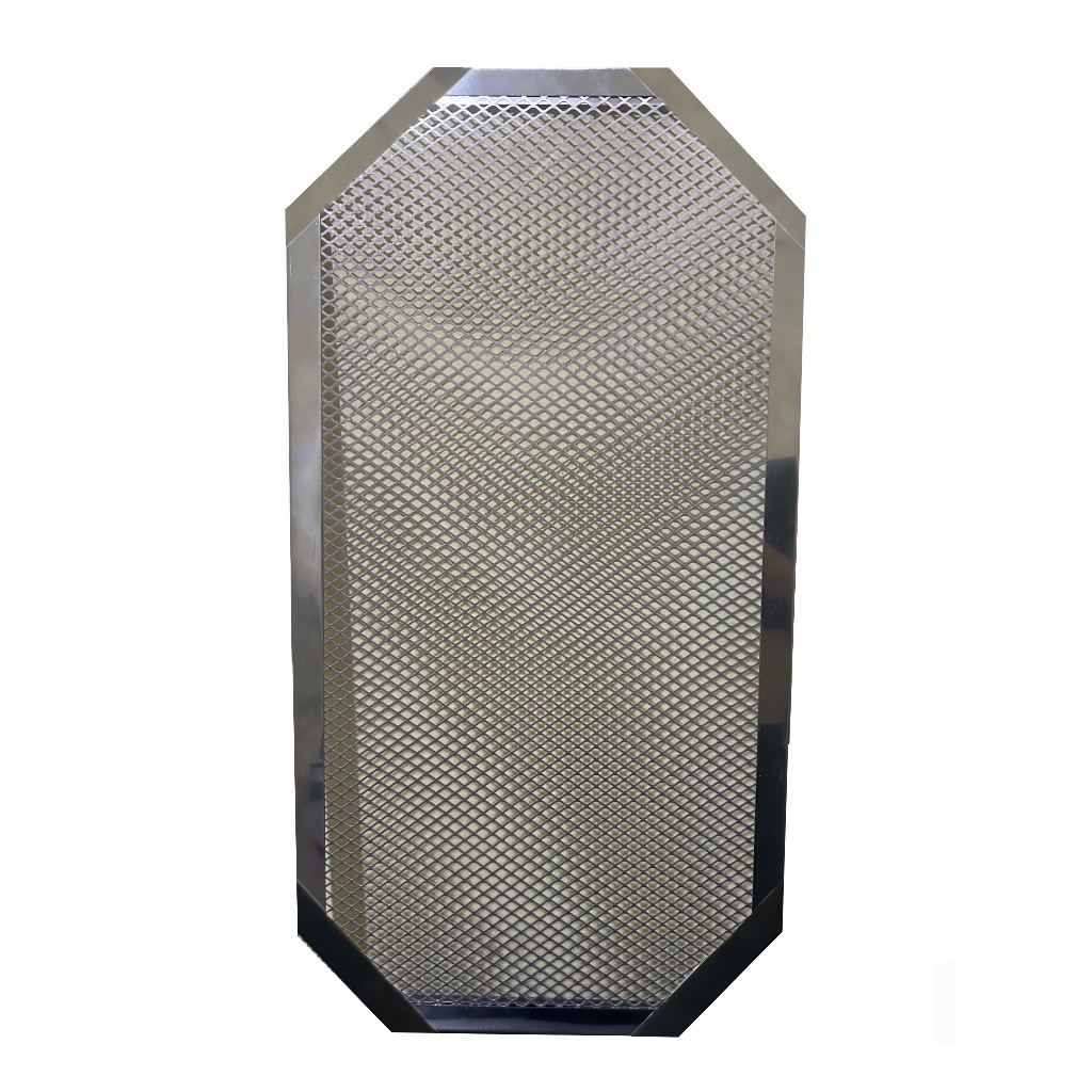 Tela Para Pizza De Metro Com 70x35x8 Cm Em Aluminio E Inox