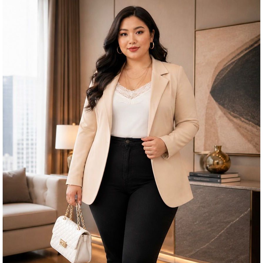 Max blazer feminina plus size G1 G2 G3