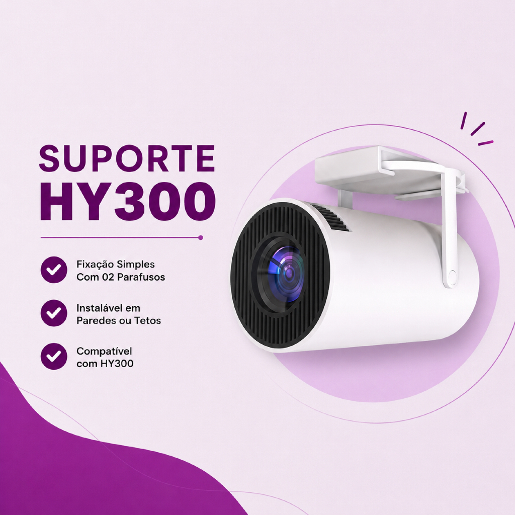 Suporte de Teto e Parede para Projetor Compatível com HY300 Salange Magcubic
