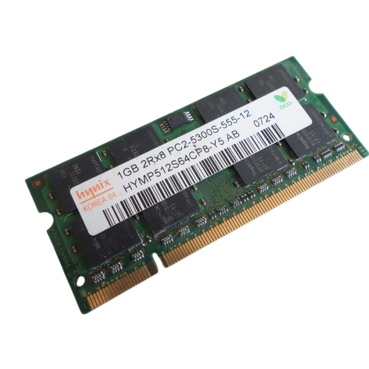 Memória Hynix 1gb 667 Pc2-5300s  Hymp112s64cp8-y5 Ab para Notebook