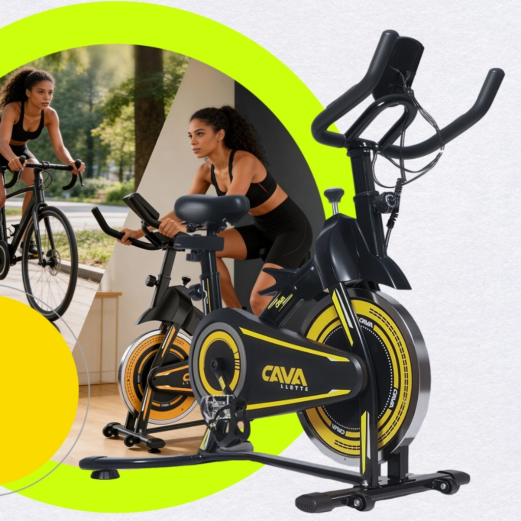 Bicicleta Ergométrica profissional para academia, com capacidade para 330 lbs, ideal para uso doméstico Cavalletta