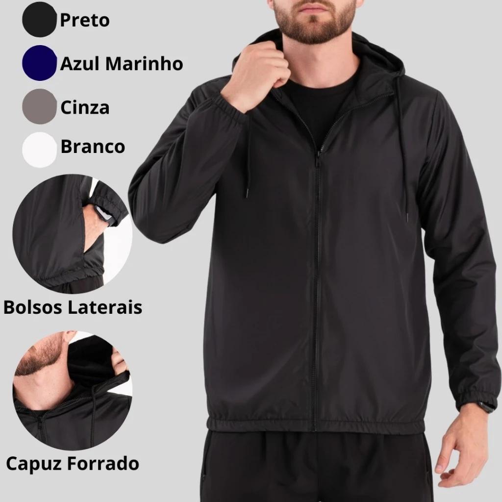 Jaqueta Corta Vento Feminina com Capuz e Proteção contra Vento e Chuva