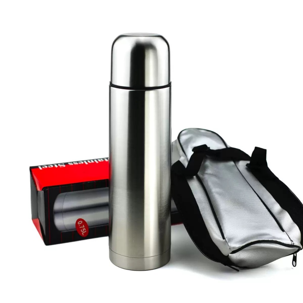 Garrafa Térmica Aço inox Água Gelada Com Bolsa 500ML
