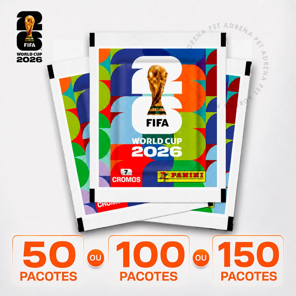 Kit Figurinhas Copa do Mundo 2026 Produto Original 50 100 ou 150 Pacotes Complete seu Álbum