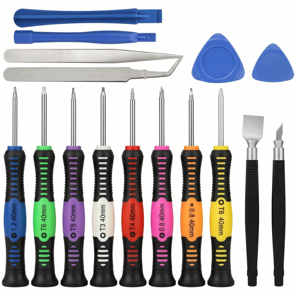 Kit Ferramenta 16 Peças Reparo Para Celular Notebook Eletrônico Tablet Controle