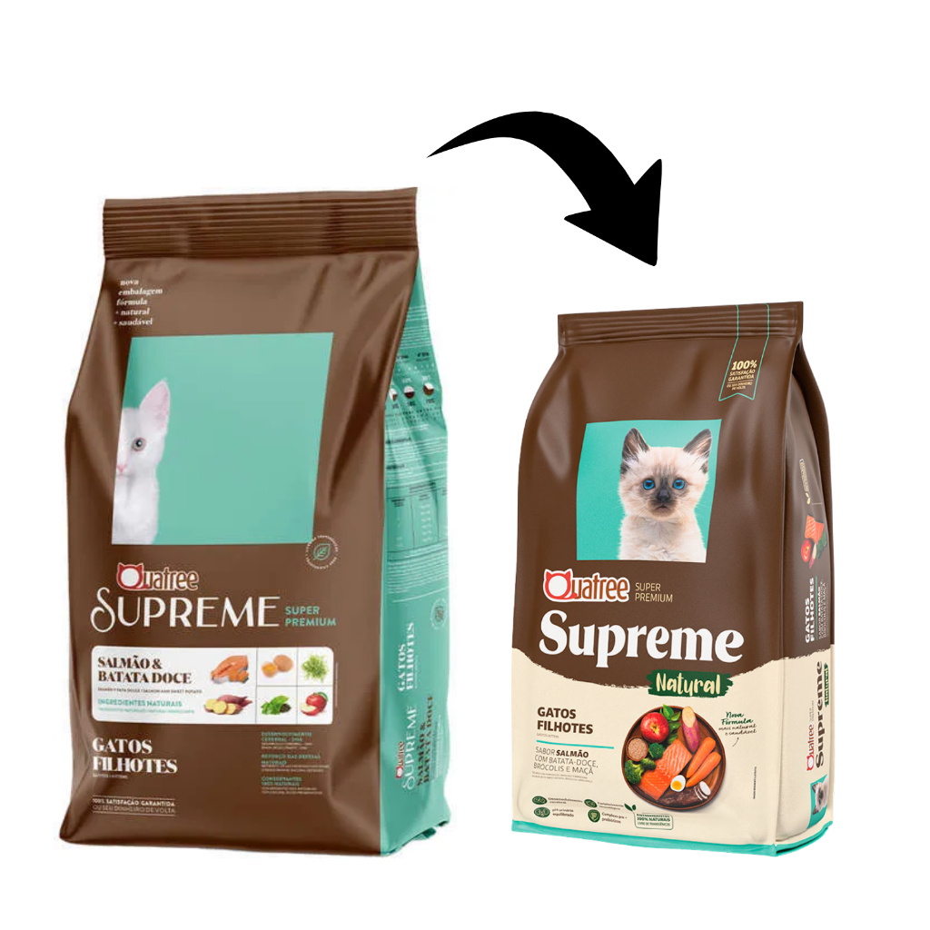 Ração Quatree Supreme para Gatos Filhotes Kits de até 3KG