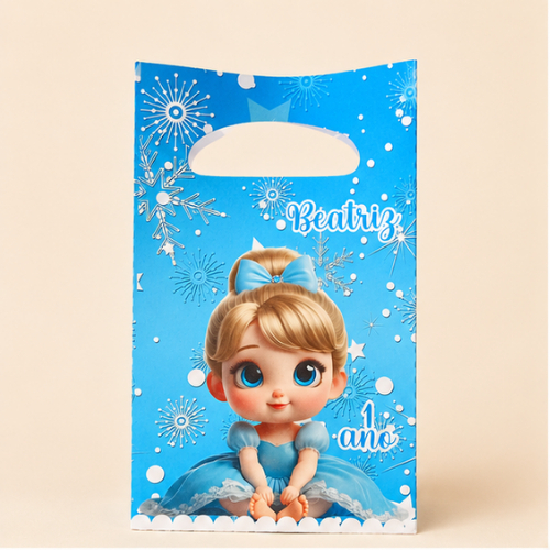 Sacolinhas PP CINDERELA BABY Personalizadas Lembrancinhas de Festa e Aniversário