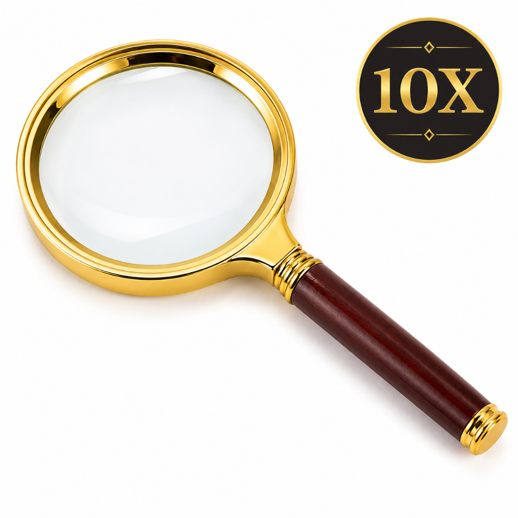 Lupa De Luxo Com Lente De Aumento Zoom 10x 5226 5227