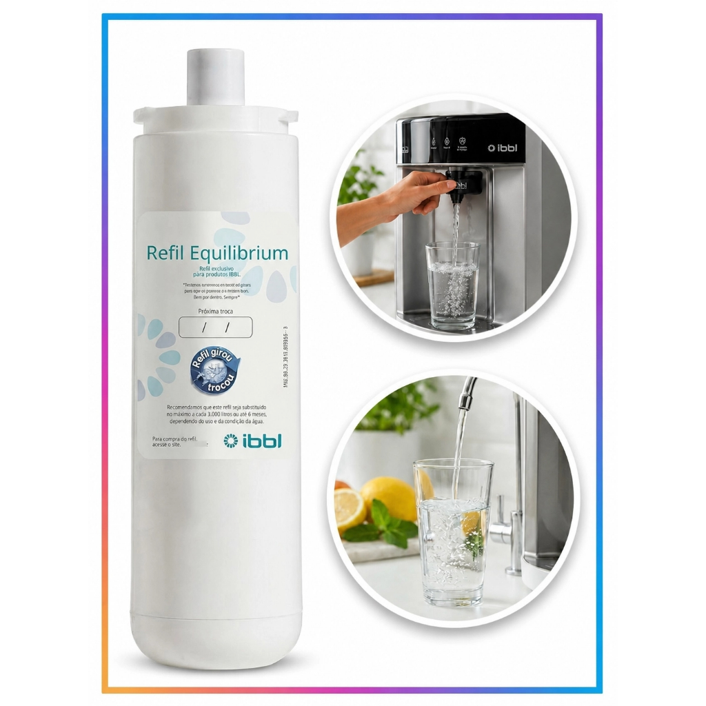 Refil Equilibrium IBBL p/ Purificador de Água Fr600 Original
