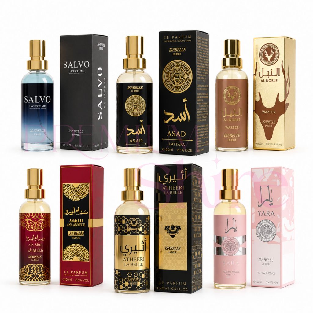 Perfumes Arabes e Importados Isabelle la Belle 15ml Asad Yara Fakhar Royal Club de Nuit Alien Angel