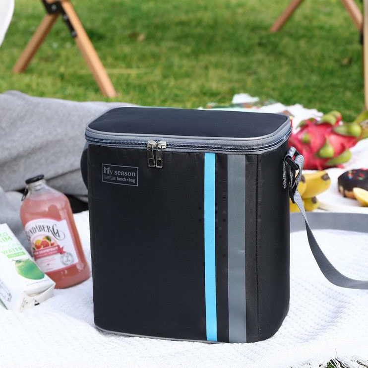 Bolsa Térmica Grande Portátil Com Alça Lateral Para Lanches de Marmita Viagens Piquenique Praia Camping